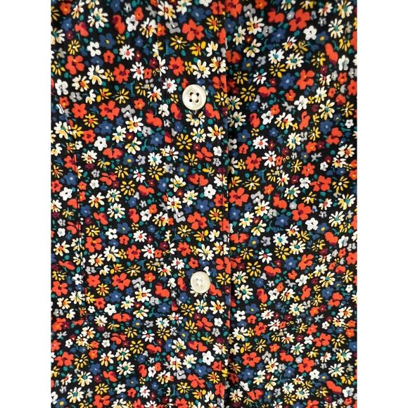 J. Crew Men's Organic Cotton Untucked Slim Fit Long Sleeve Button Front Shirt  L - Picture 2 of 9